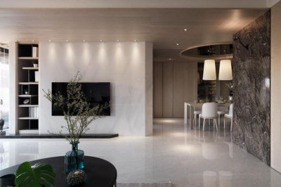 How to maintain the polished marble wall?